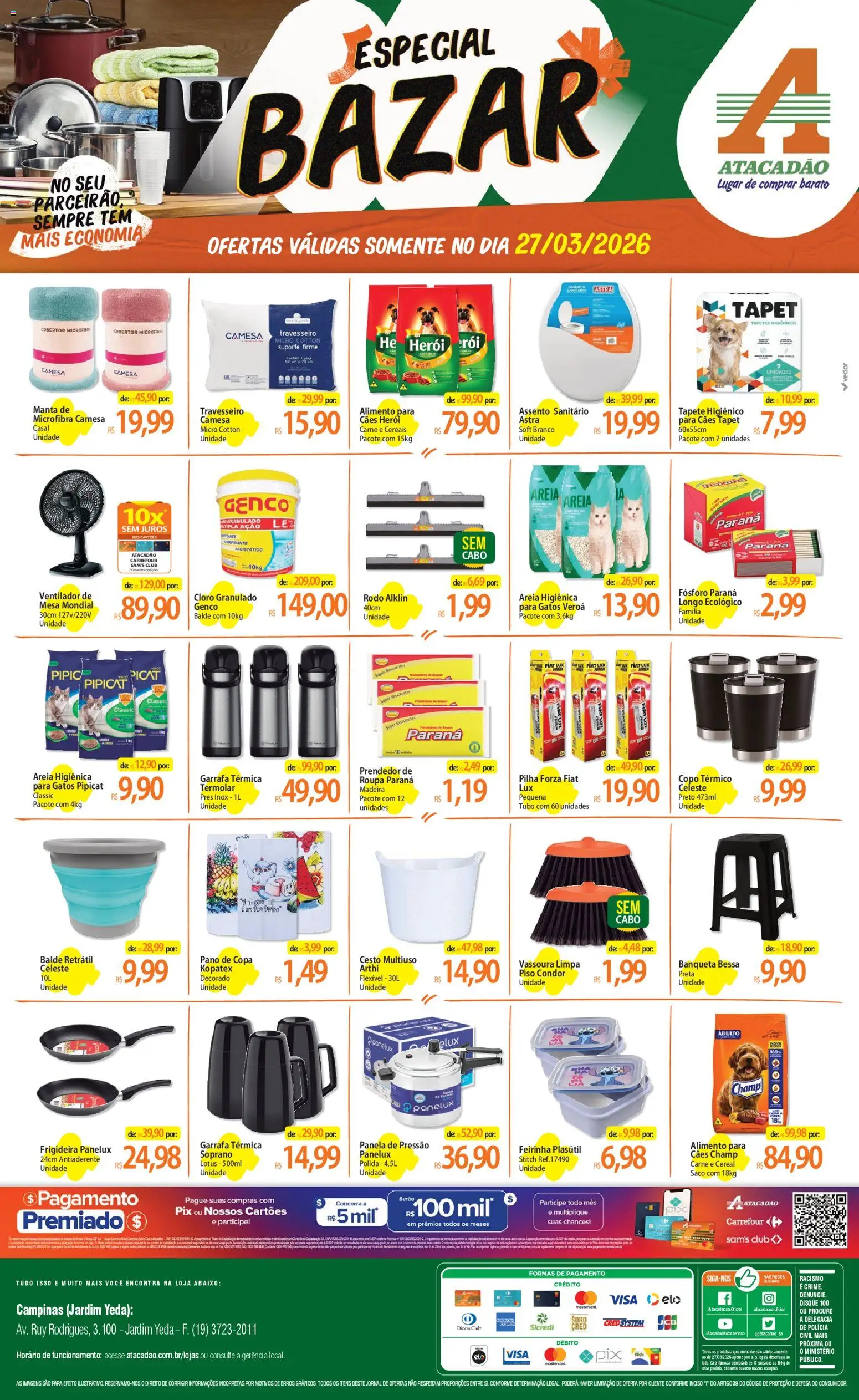 Pré-Visualização do folheto "Atacadão ofertas - SP" da loja Atacadão válido a partir de 27/03/2026