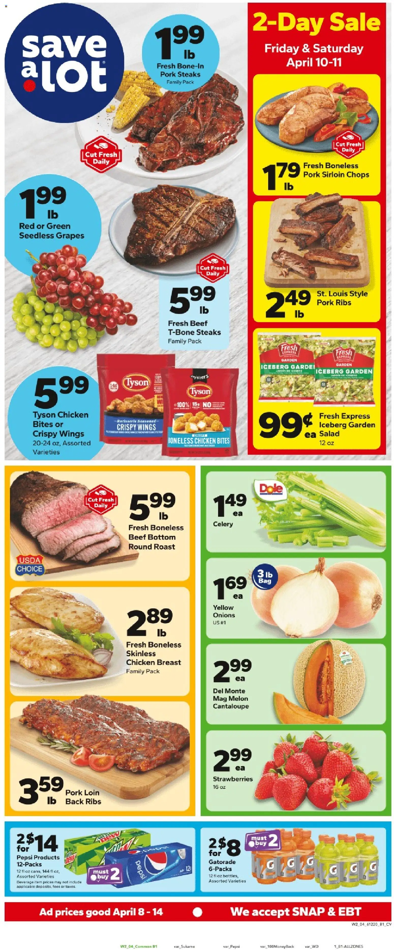 Ad Preview of Save a Lot Save a Lot Weekly Ad from 04/08/2026