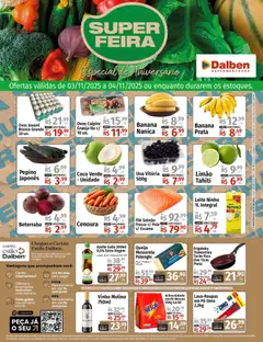 Pré-Visualização do folheto "Ofertas Super Feira" da loja Supermercado Dalben válido a partir de 03/11/2025 | Página: 1