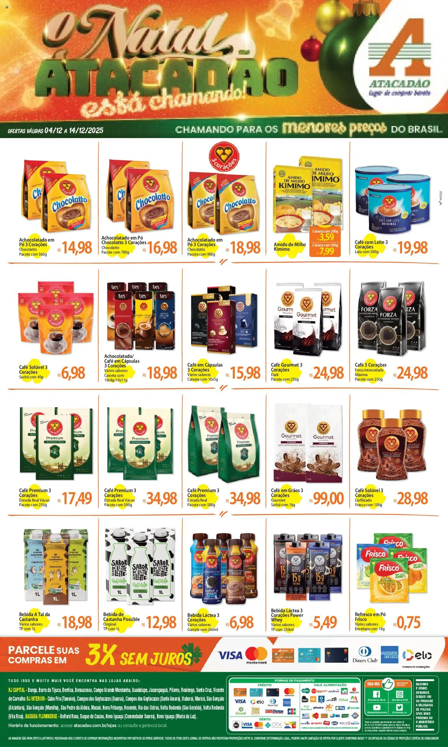 Pré-Visualização do folheto "Ofertas - RJ" da loja Atacadão válido a partir de 04/12/2025