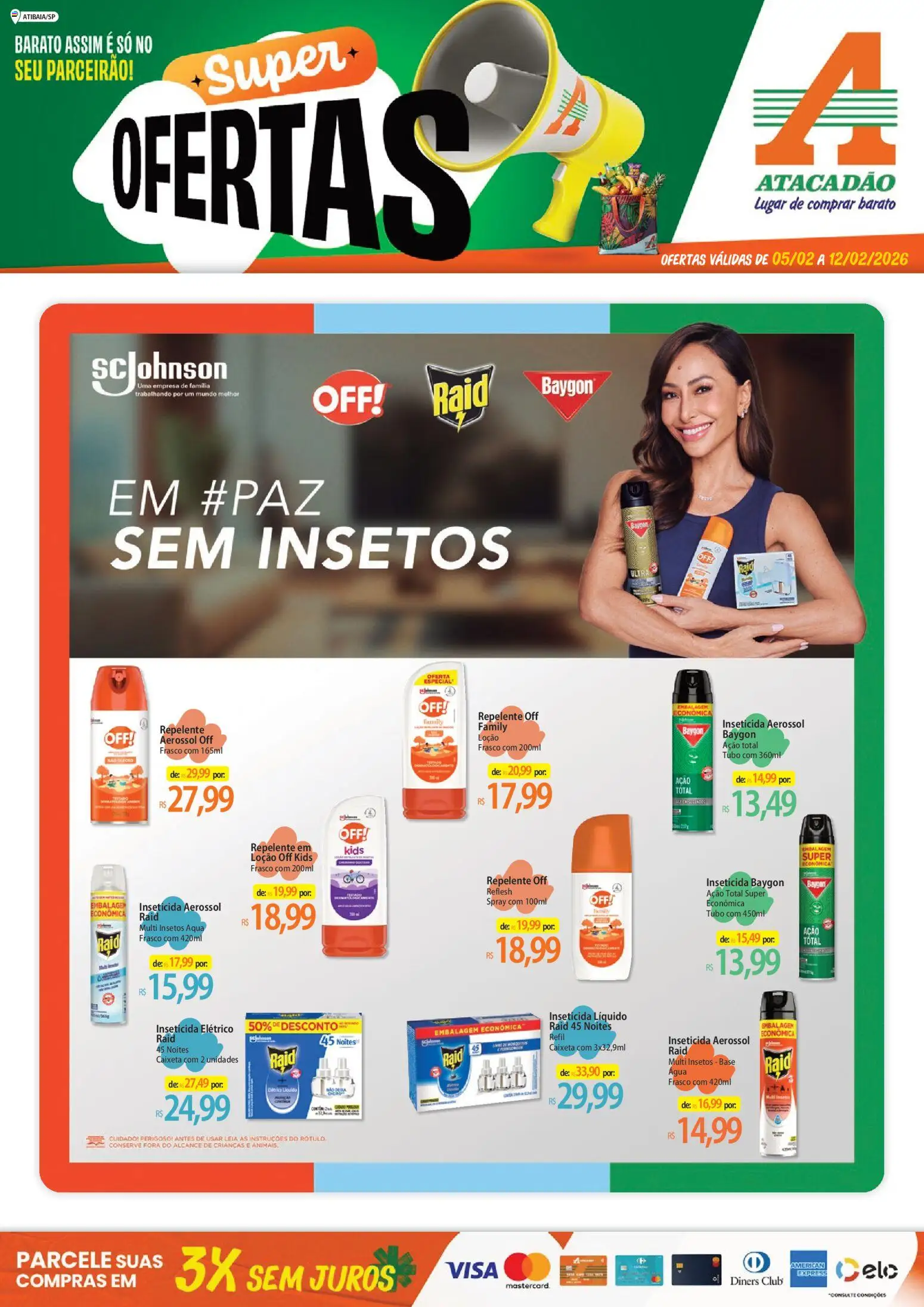 Pré-Visualização do folheto "Ofertas - SP" da loja Atacadão válido a partir de 05/02/2026