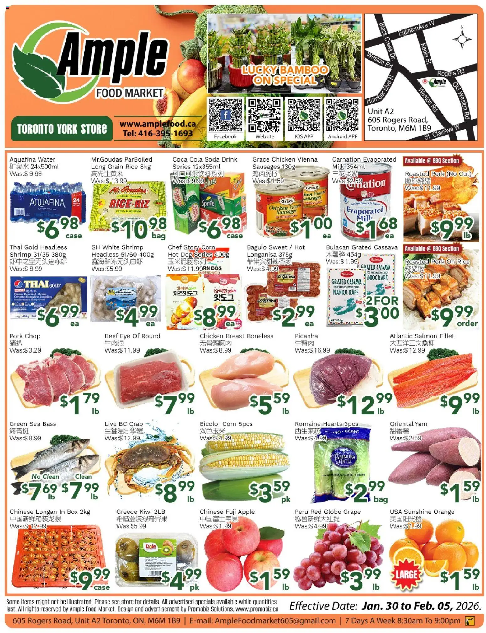 Preview of leaflet Weekly flyer Toronto York from shop Ample Food Market is valid from Jan 30, 2026