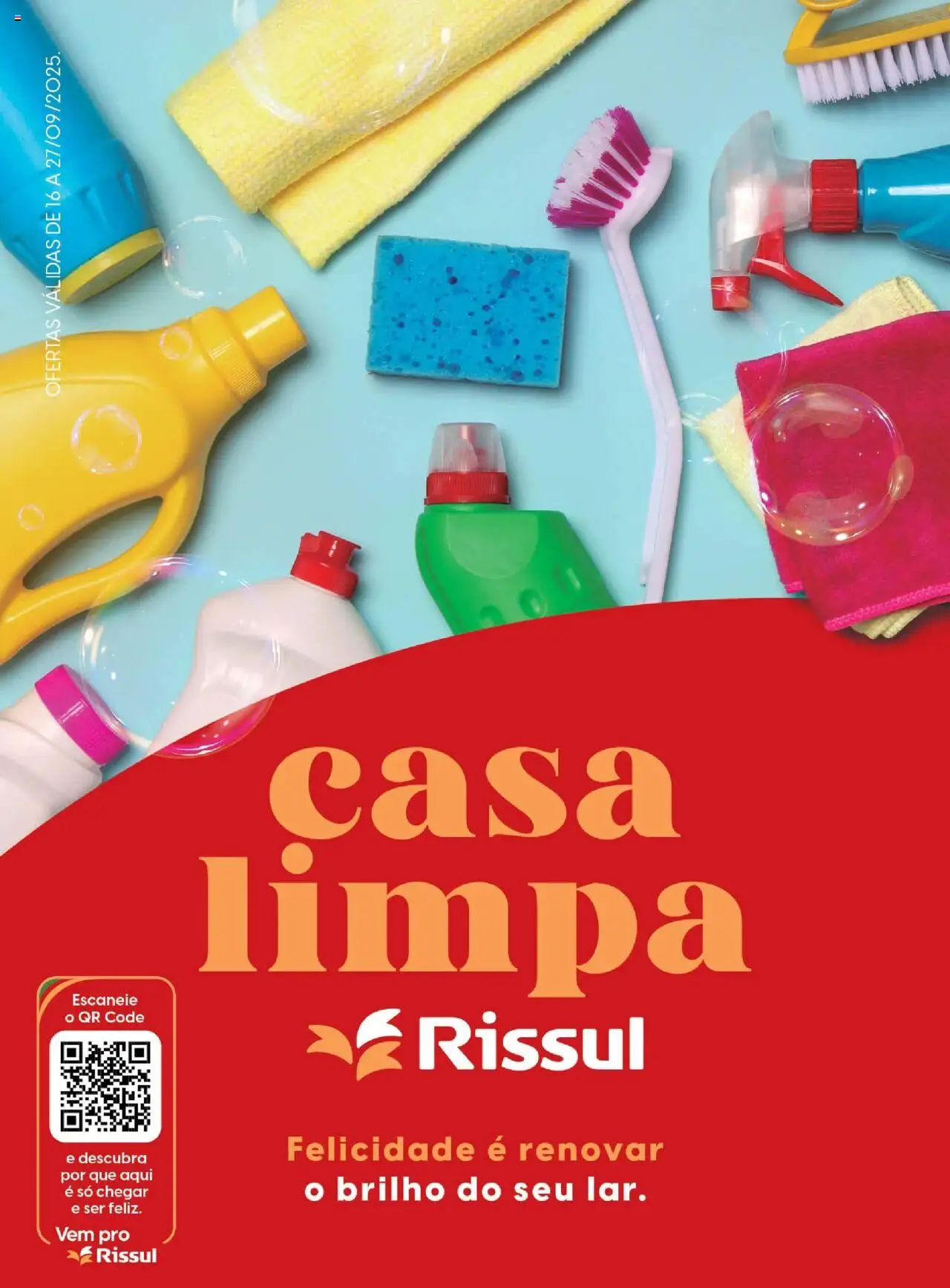 Rissul folheto "Ofertas Quinzena da Limpeza" válido a partir de 16/09/2025 - número de página 1