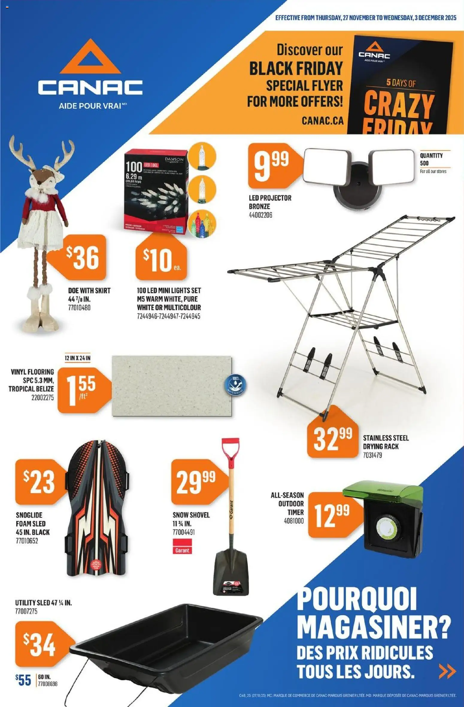 Preview of leaflet Weekly Flyer from shop Canac is valid from Nov 27, 2025