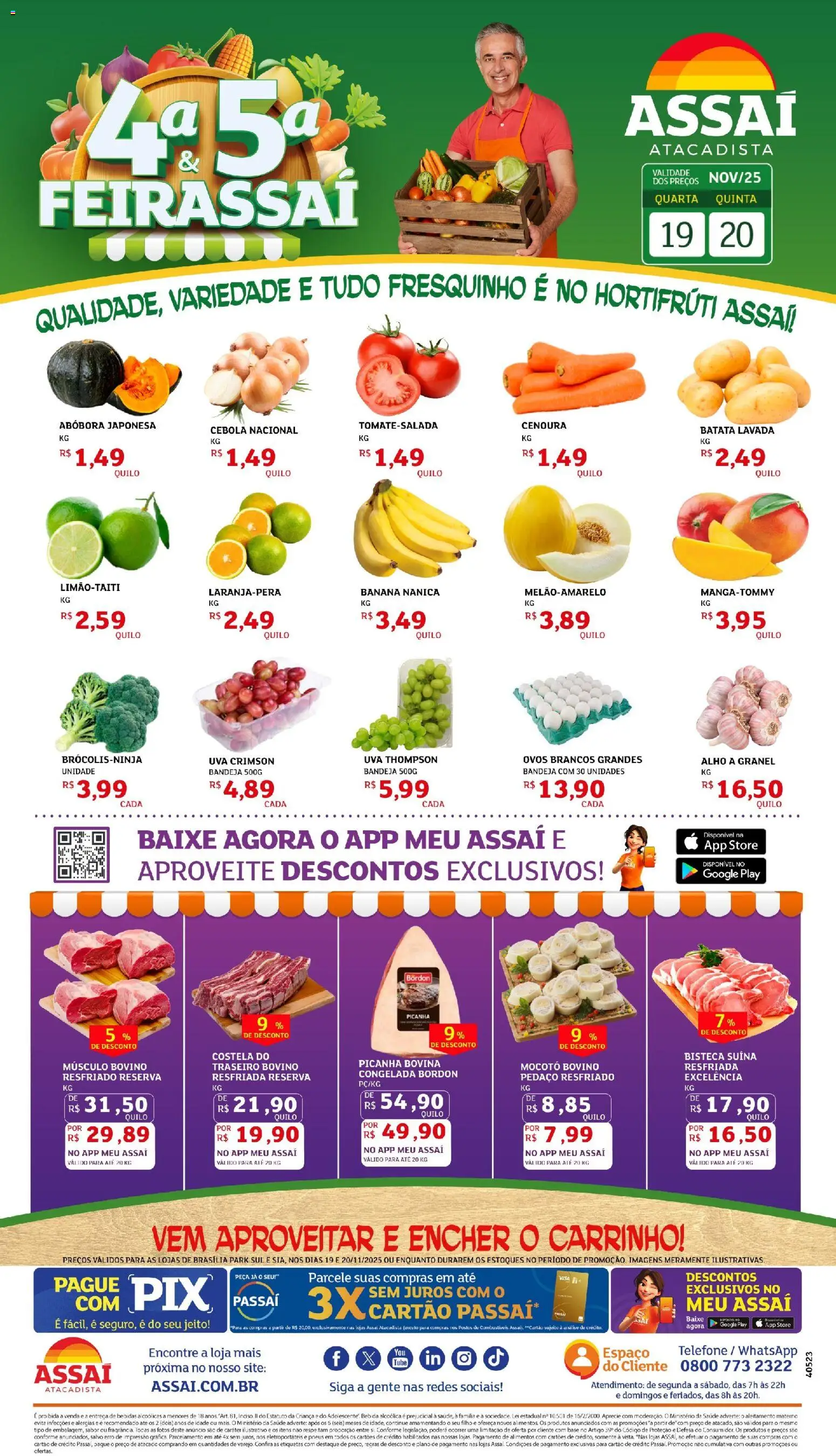 Pré-Visualização do folheto "Encarte - DF" da loja Assaí Atacadista válido a partir de 19/11/2025