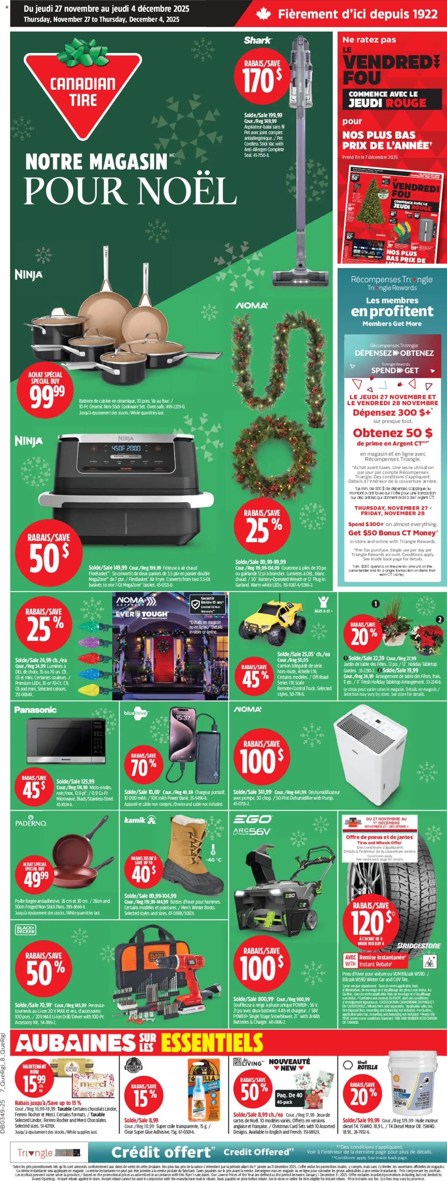 Preview of leaflet Circulaire from shop Canadian Tire is valid from Nov 27, 2025
