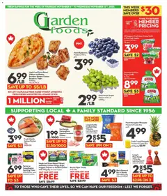 Un aperçu du dépliant Garden Foods du magasin Longo's est valide à partir 6 nov. 2025