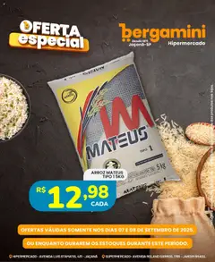Pré-Visualização do folheto "Ofertas da semana" da loja Supermercado Bergamini válido a partir de 07/09/2025