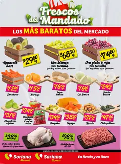 Vista previa las ofertas de la tienda Soriana - Frescos del Mandado Mercado: BCS, Son y Sin desde el 16/12/2025 