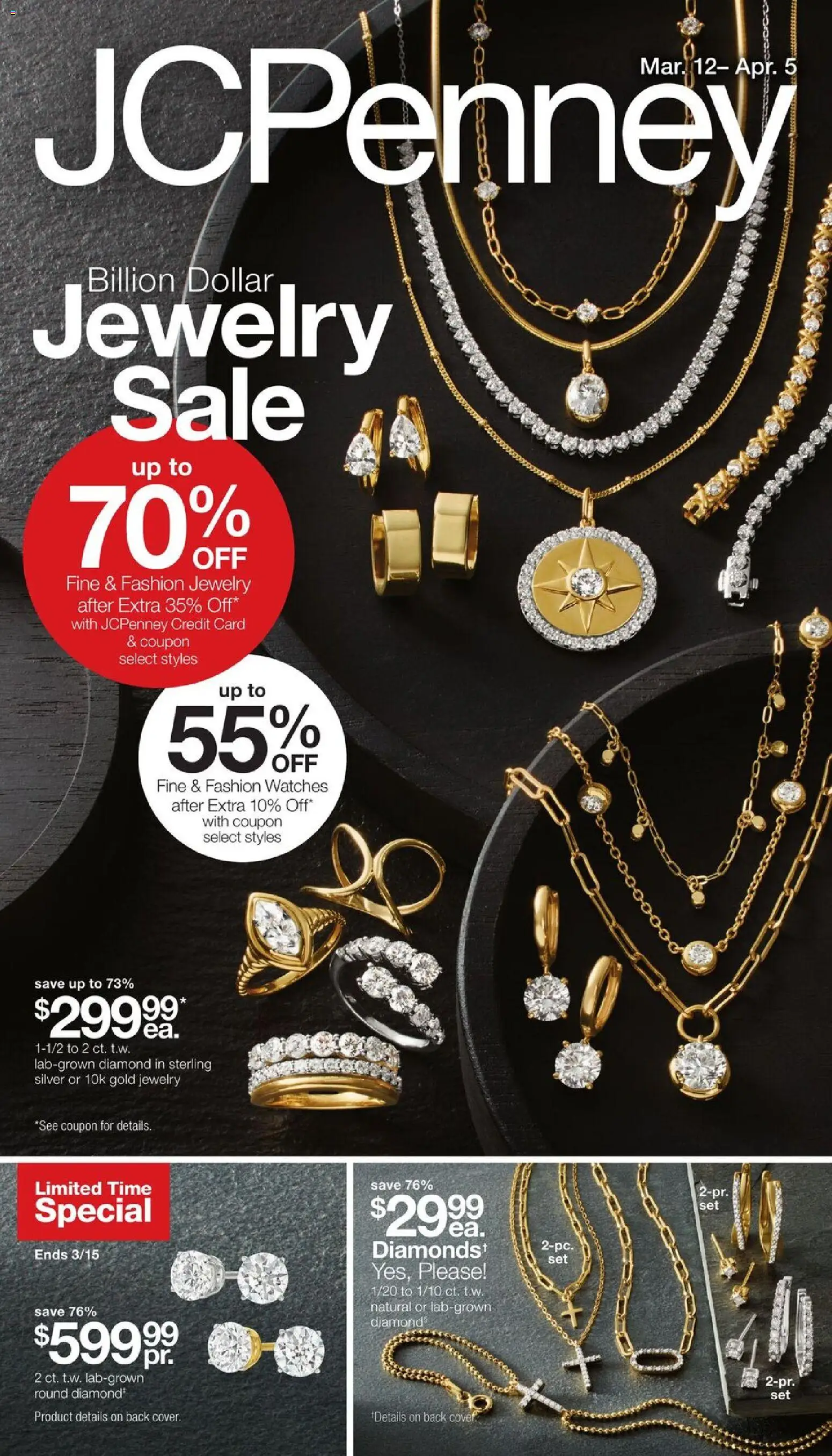 Ad Preview of JCPenney JCPenney Jewelry Sale from 03/12/2026 - Watches