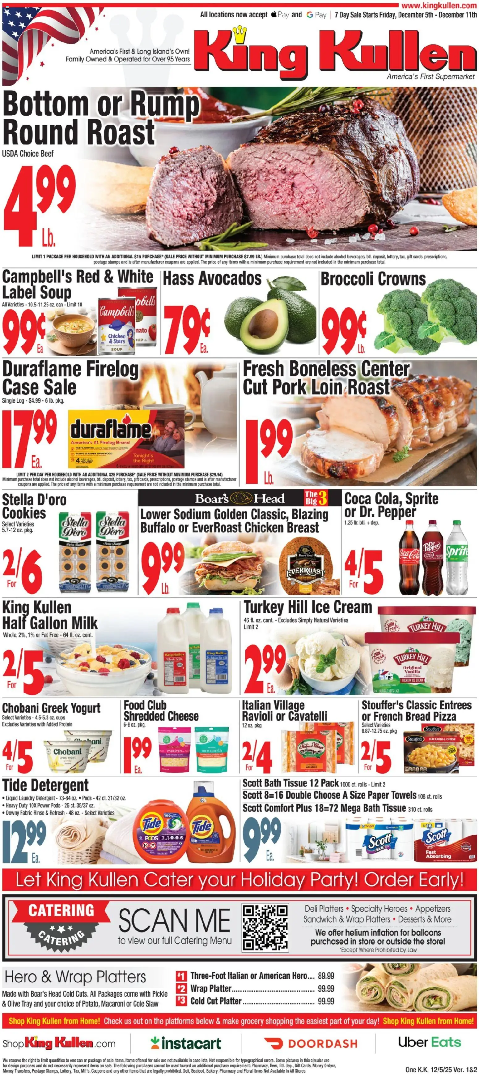 Ad Preview of King Kullen Weekly Ad from 12/05/2025