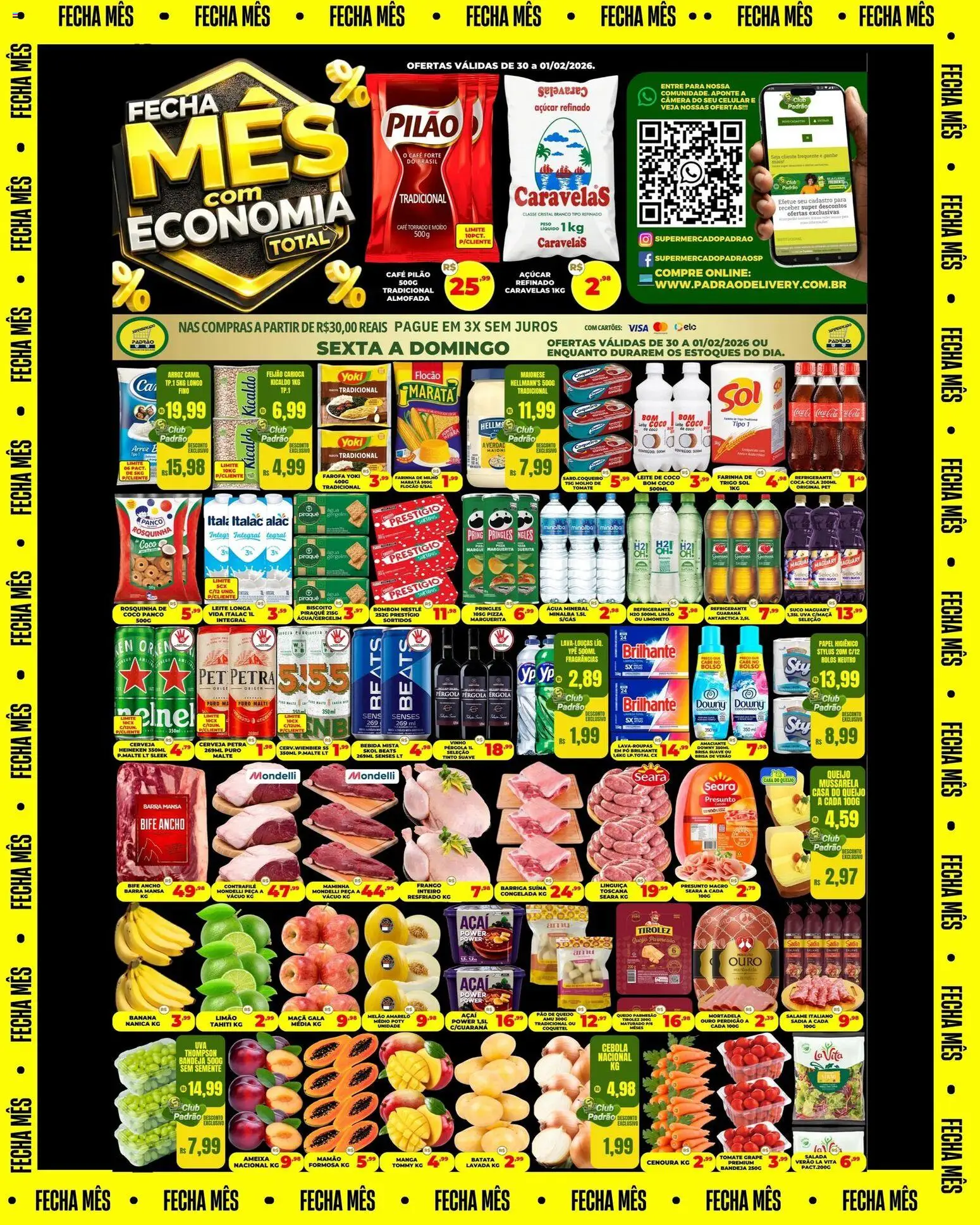 Pré-Visualização do folheto "Ofertas da semana" da loja Supermercado Padrão válido a partir de 30/01/2026