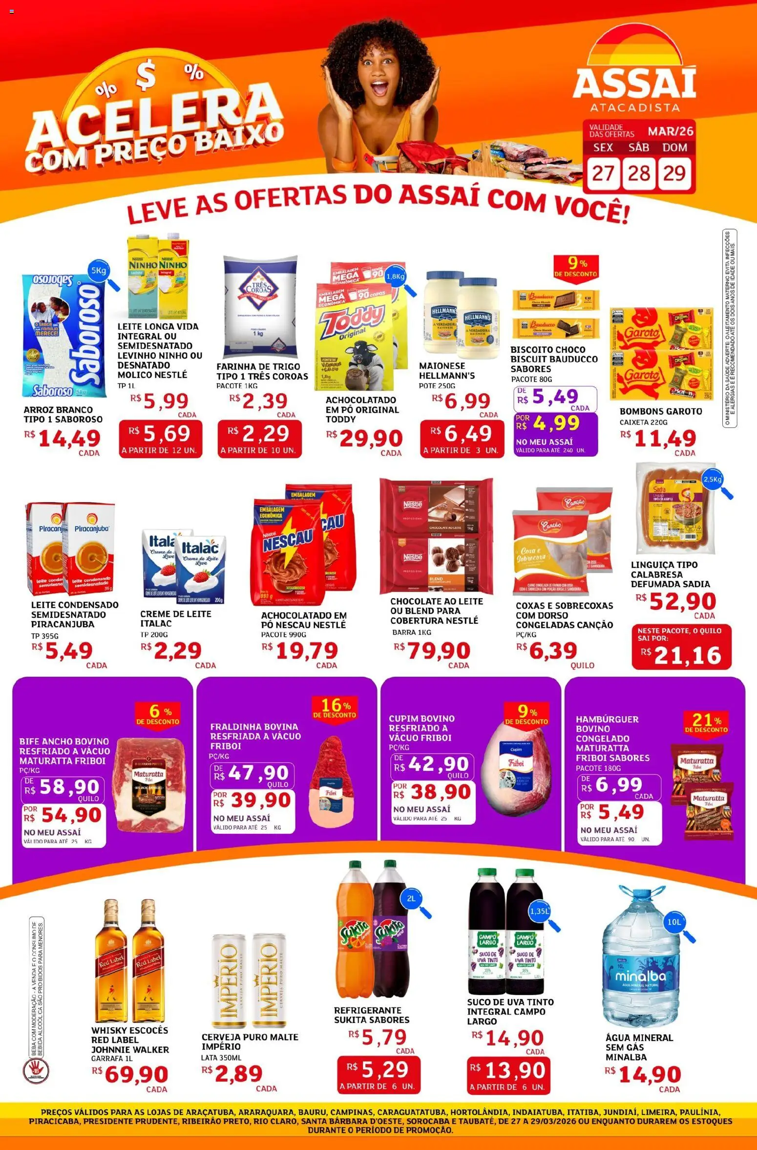Pré-Visualização do folheto "Assaí Atacadista ofertas - SP" da loja Assaí Atacadista válido a partir de 27/03/2026