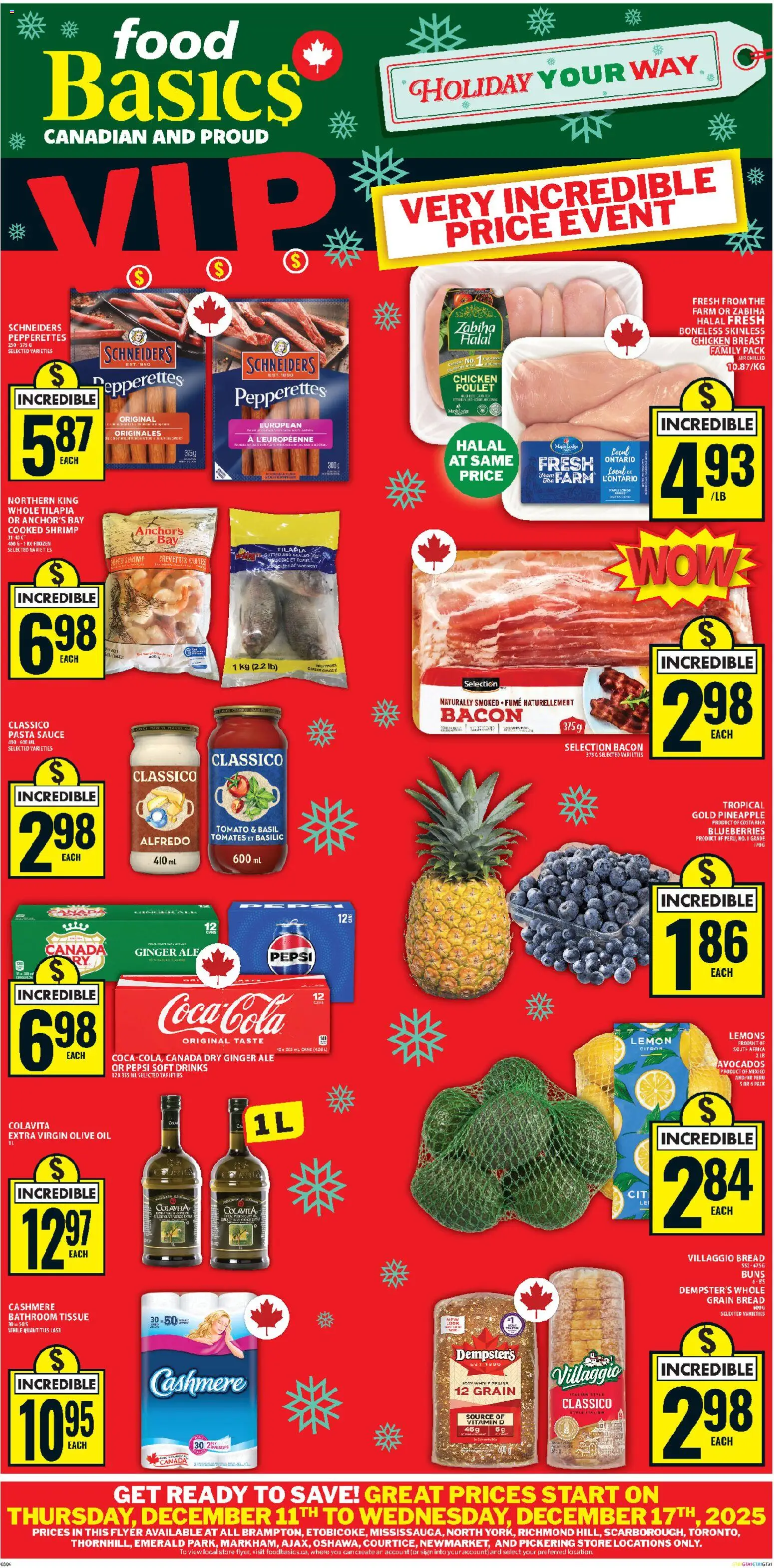 Preview of leaflet Ajax from shop Food Basics is valid from Dec 11, 2025
