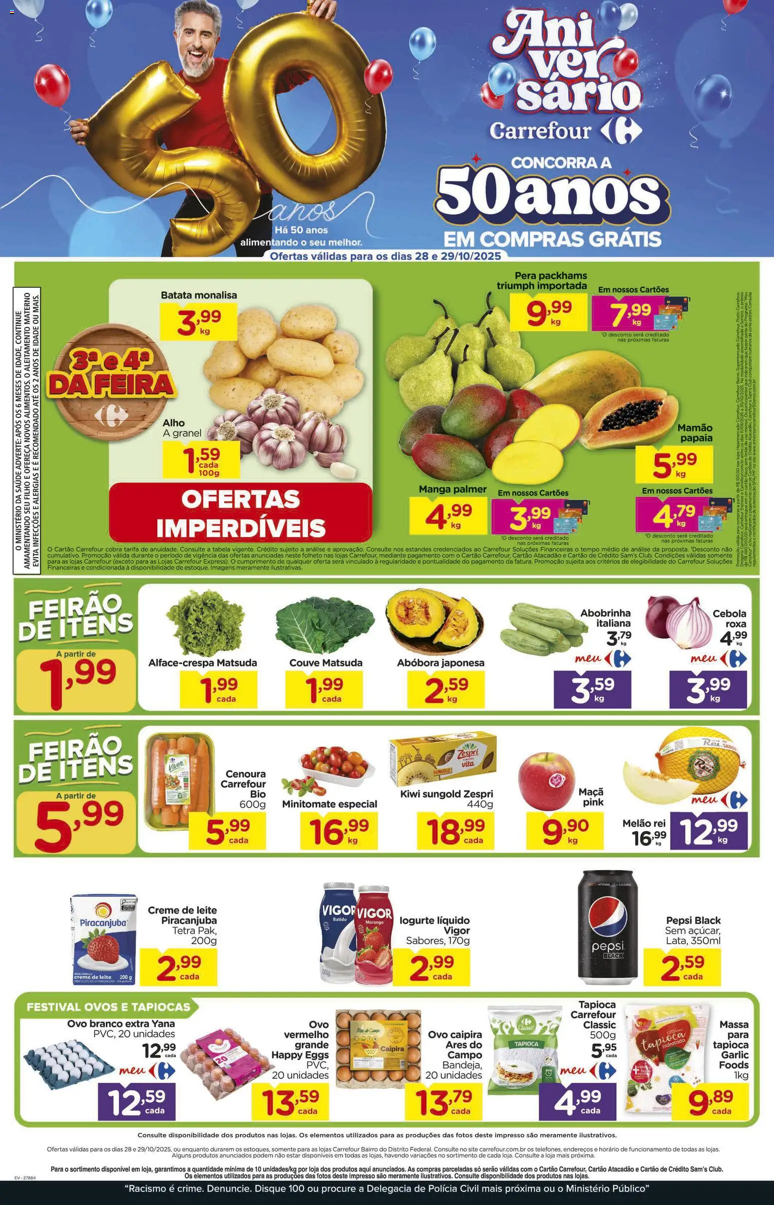 Pré-Visualização do folheto "Ofertas Feira" da loja Carrefour Bairro válido a partir de 28/10/2025