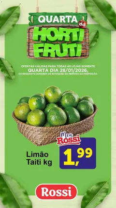 Pré-Visualização do folheto "Ofertas da semana" da loja Rossi Supermercados válido a partir de 28/01/2026
