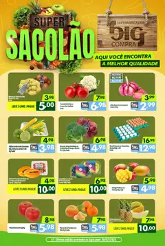 Pré-Visualização do folheto "Ofertas Sacolao" da loja Big Compra válido a partir de 30/07/2025