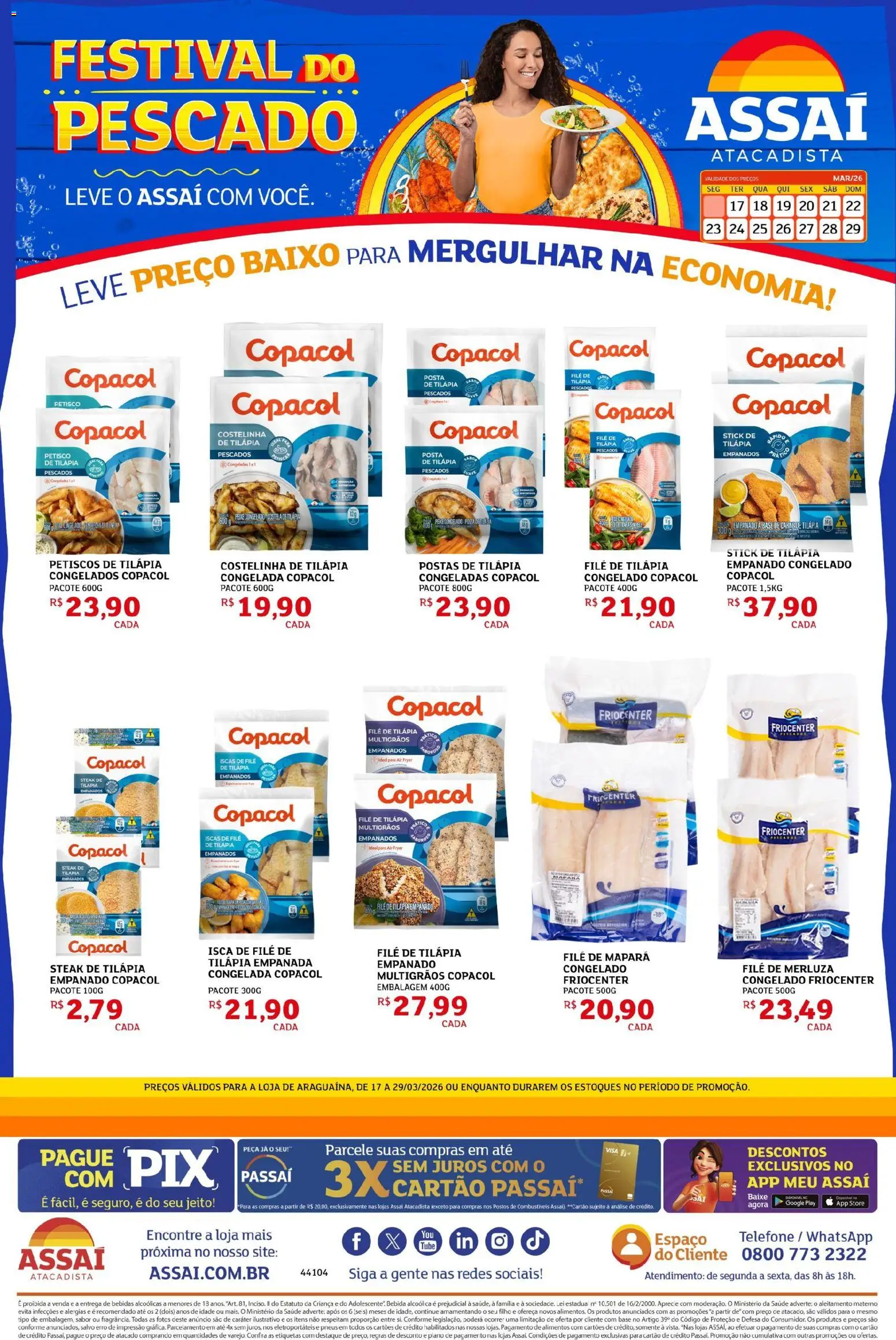 Pré-Visualização do folheto "Assaí Atacadista ofertas - TO" da loja Assaí Atacadista válido a partir de 17/03/2026