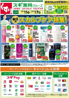 スギ 薬局の2025/11/11から2025/11/17までのチラシはここチラシ