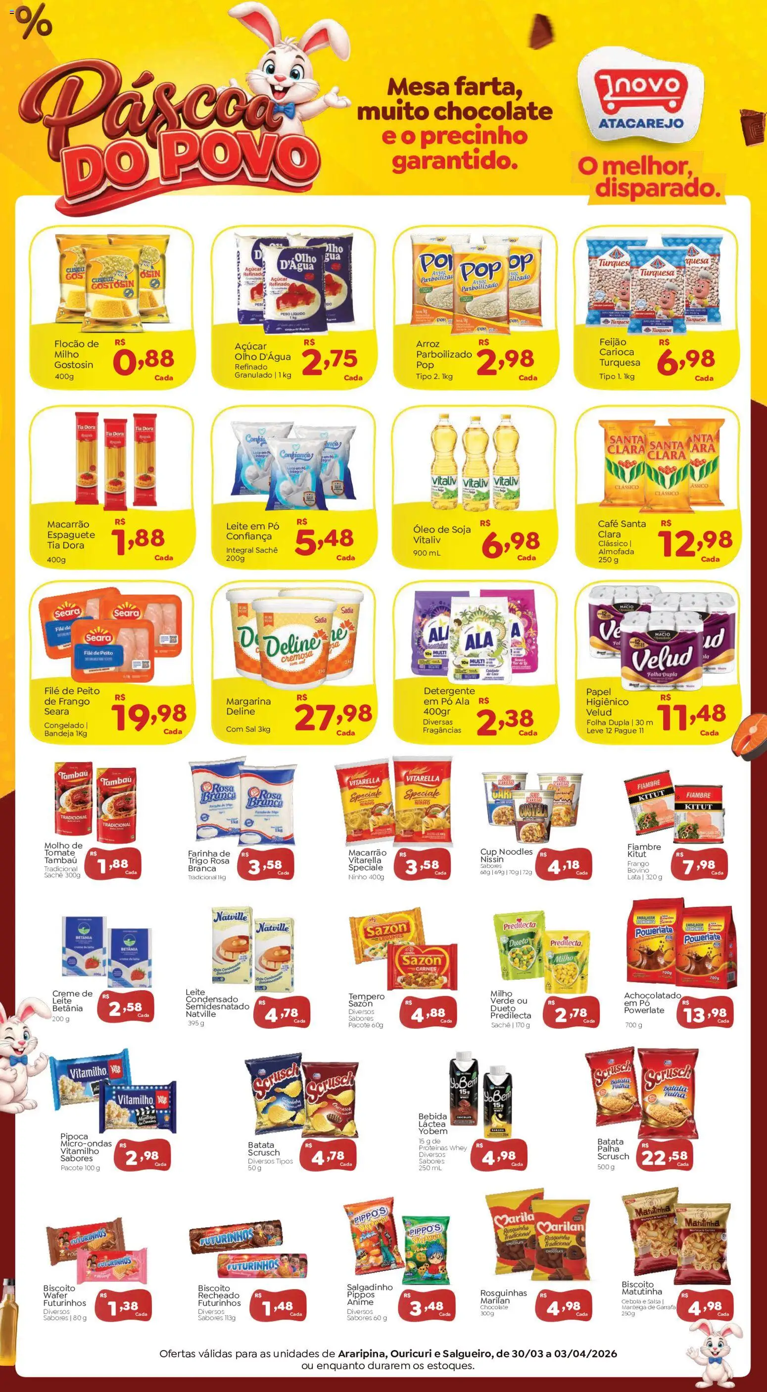 Pré-Visualização do folheto "Novo Atacarejo - Ofertas da semana" da loja Novo Atacarejo válido a partir de 30/03/2026