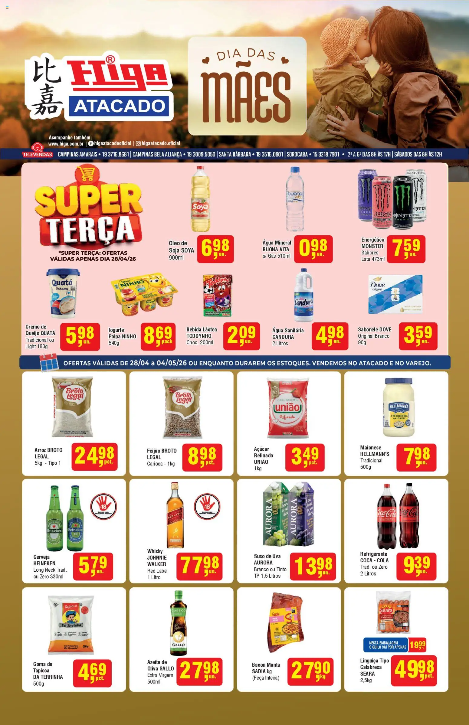 Pré-Visualização do folheto "Higa Atacado - Ofertas da semana" da loja Higa Atacado válido a partir de 28/04/2026