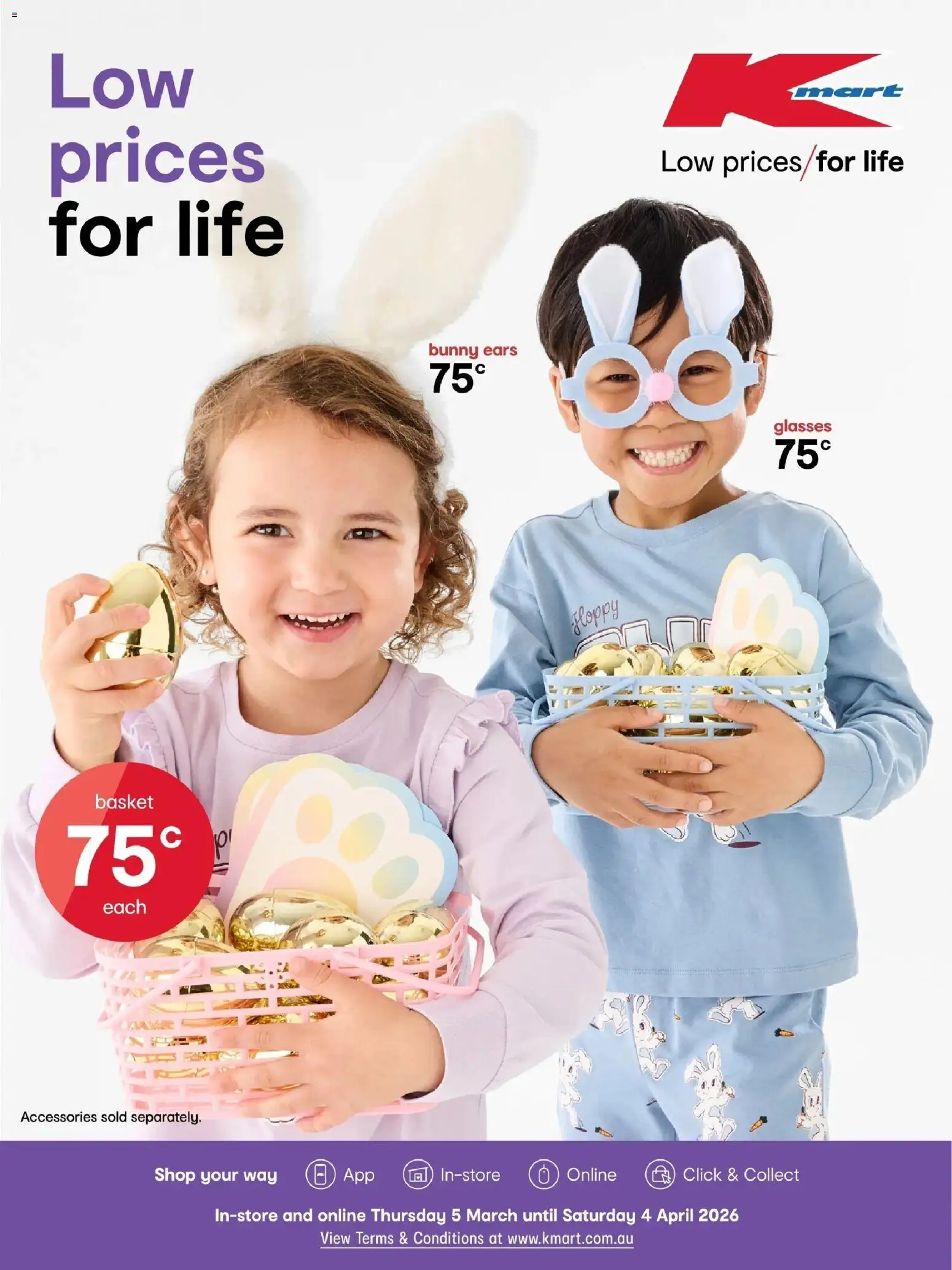 Preview of catalogue Kmart catalogue Easter from shop Kmart valid 05/03/2026