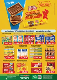Pré-Visualização do folheto "Ofertas Chocolate e Biscoito" da loja Mart Minas válido a partir de 17/10/2025