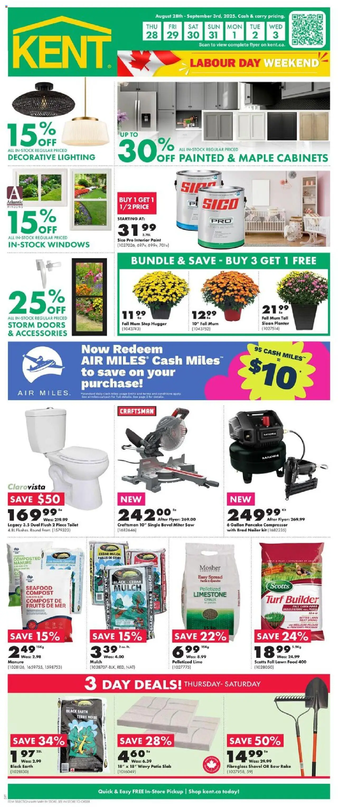 Kent flyer valid from Aug 28, 2025 - page number 1