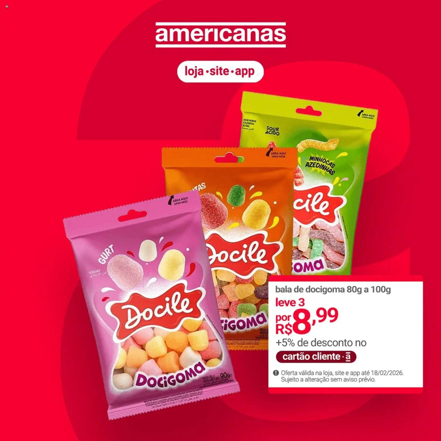 Pré-Visualização do folheto "Ofertas atuais" da loja Lojas Americanas válido a partir de 11/02/2026