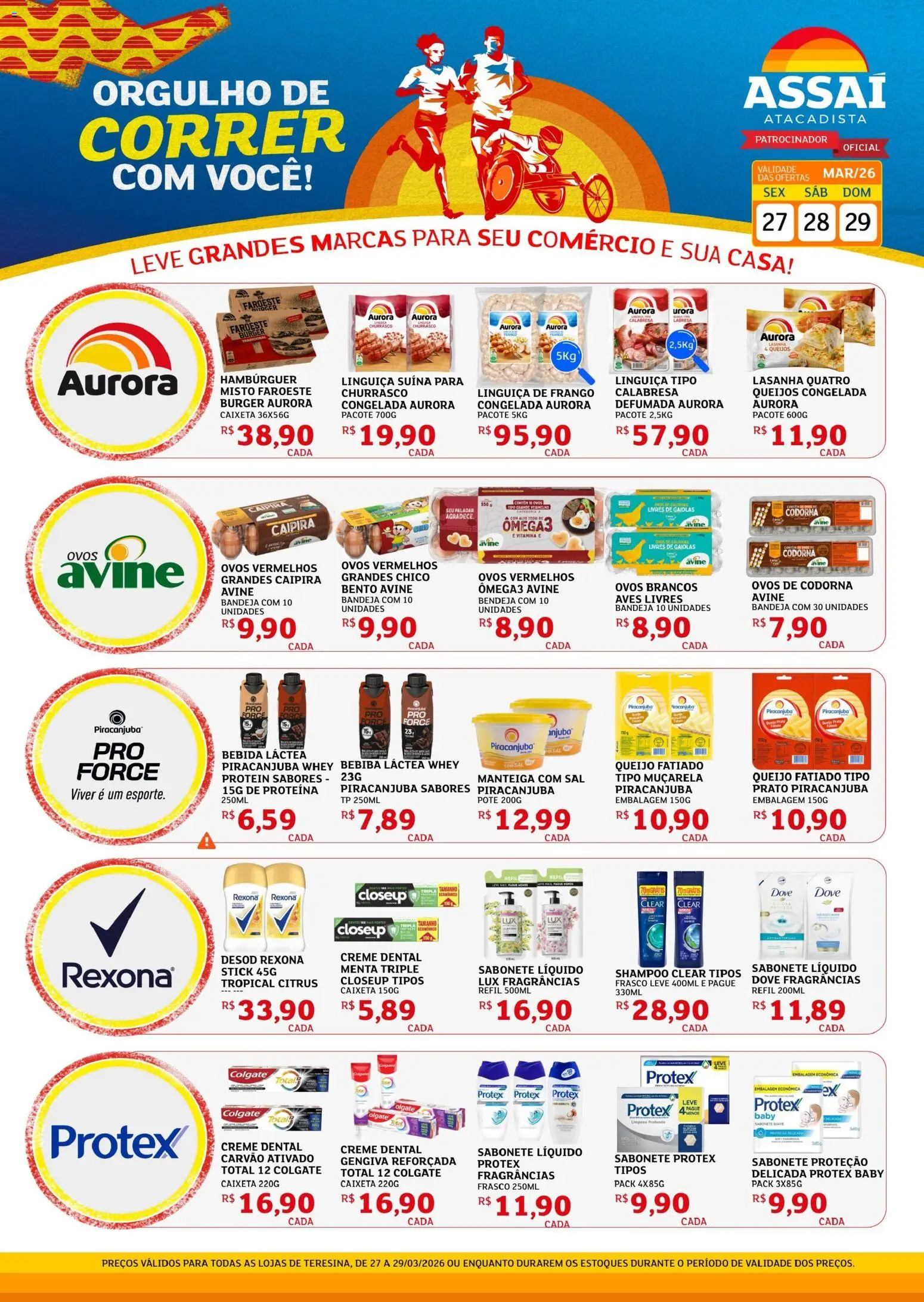 Pré-Visualização do folheto "Assaí Atacadista ofertas - PI" da loja Assaí Atacadista válido a partir de 27/03/2026 - Shampoo, Sal, Ovos, Queijo, Frango, Sabonete líquido, Creme, Bandeja