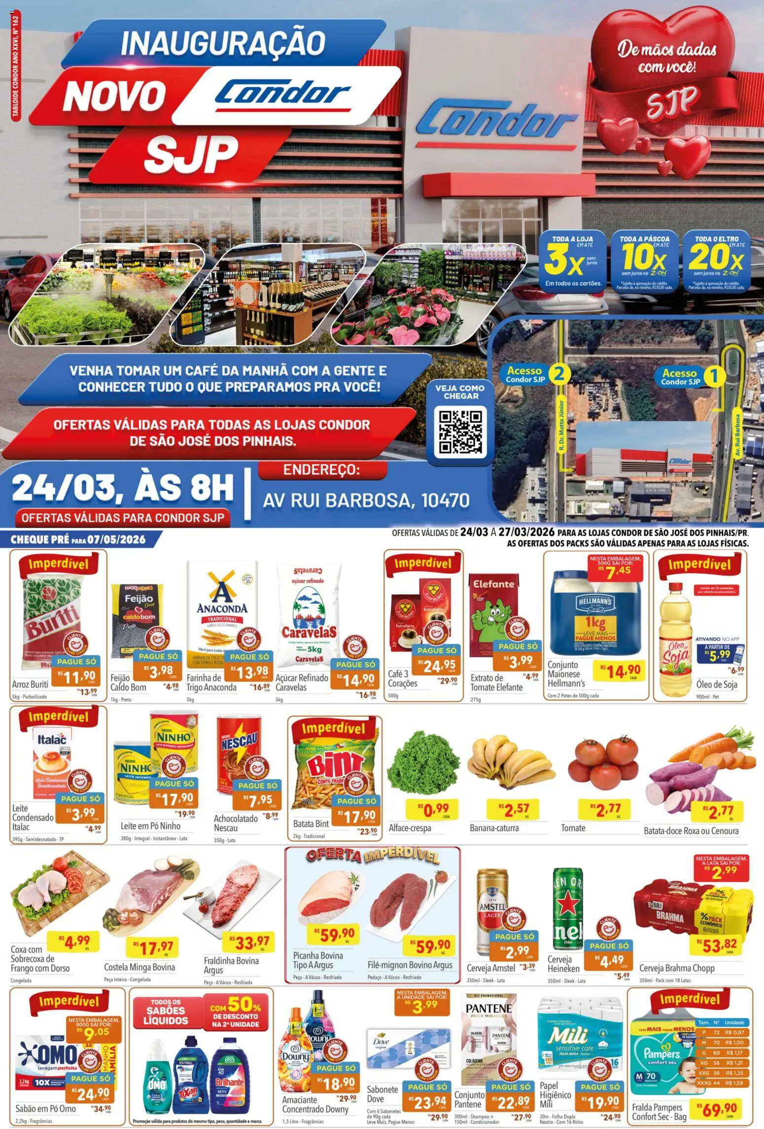 Pré-Visualização do folheto "Supermercados Condor ofertas Inauguracao" da loja Supermercados Condor válido a partir de 24/03/2026