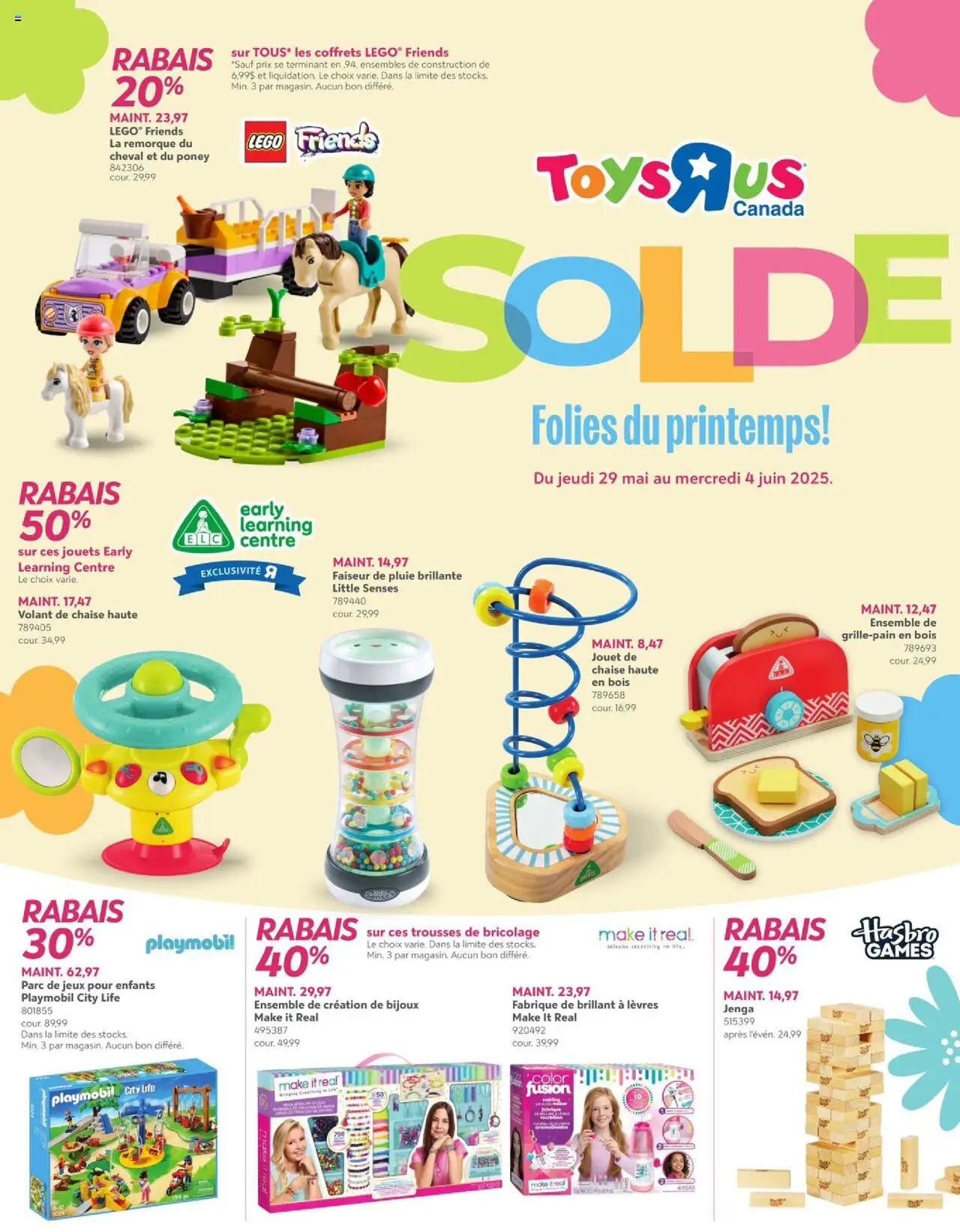 Toys’R’Us flyer valid from May 29, 2025 - page number 1 - LEGO Friends, PC, LEGO, Toys