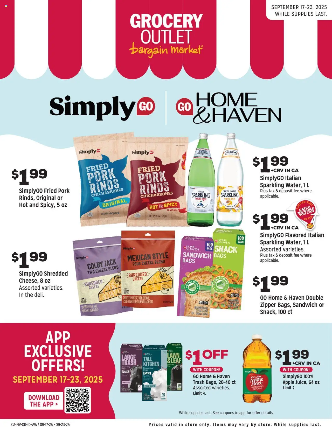 Grocery Outlet Weekly - Ops Standalone from 09/17/2025 - Flyer - Page number 1