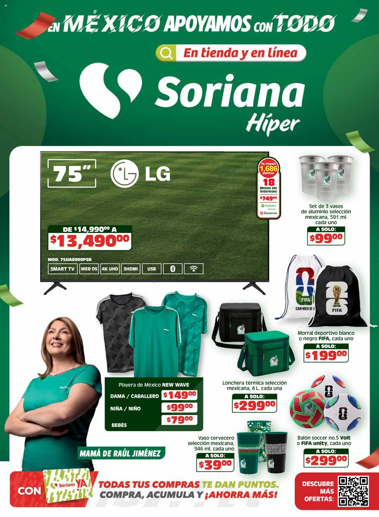 Vista previa las ofertas de la tienda Soriana - Soriana En México apoyamos con todo - Híper Nacional desde el 15/04/2026 