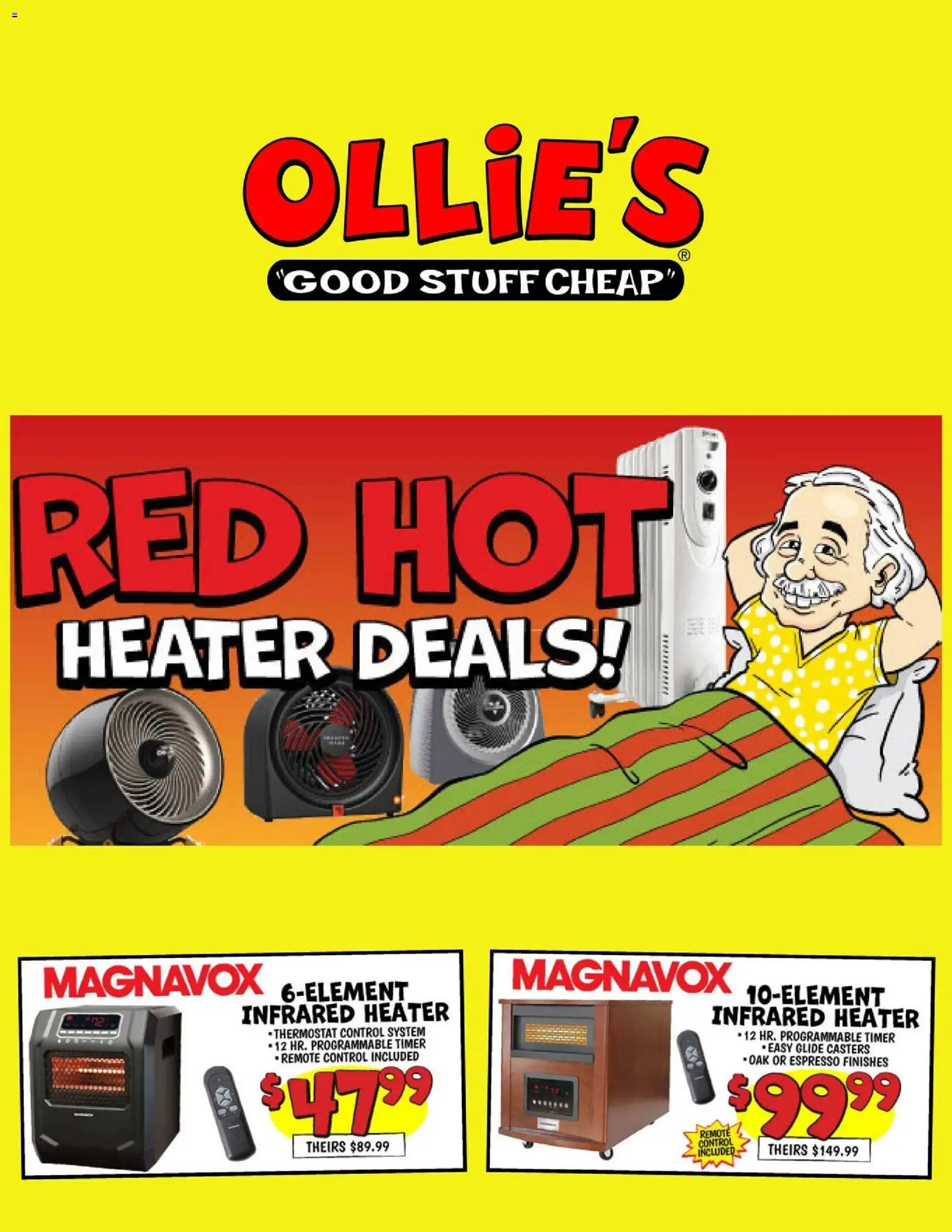 Ad Preview of Ollie's Red Hot Deals from 11/10/2025