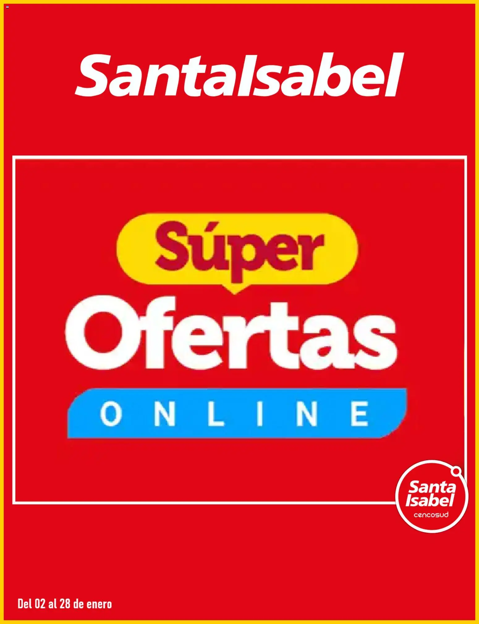 Folleto de la tienda Santa Isabel válido desde el 02.01.2026 