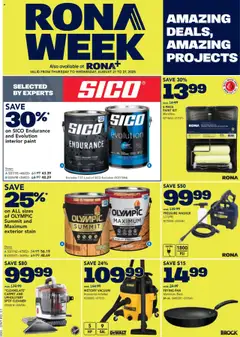 Preview of leaflet Weekly flyer / circulaire from shop Rona is valid from Aug 21, 2025