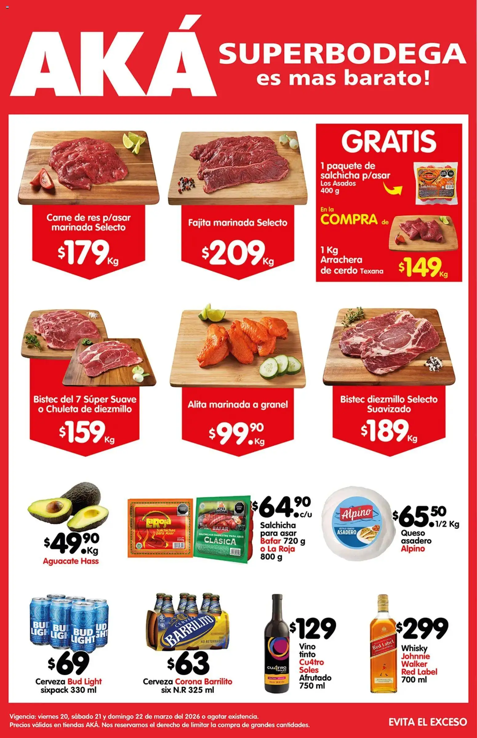 Vista previa las ofertas de la tienda Arteli - Arteli folleto Carnita Asada Aká Superbodegas desde el 20/03/2026 