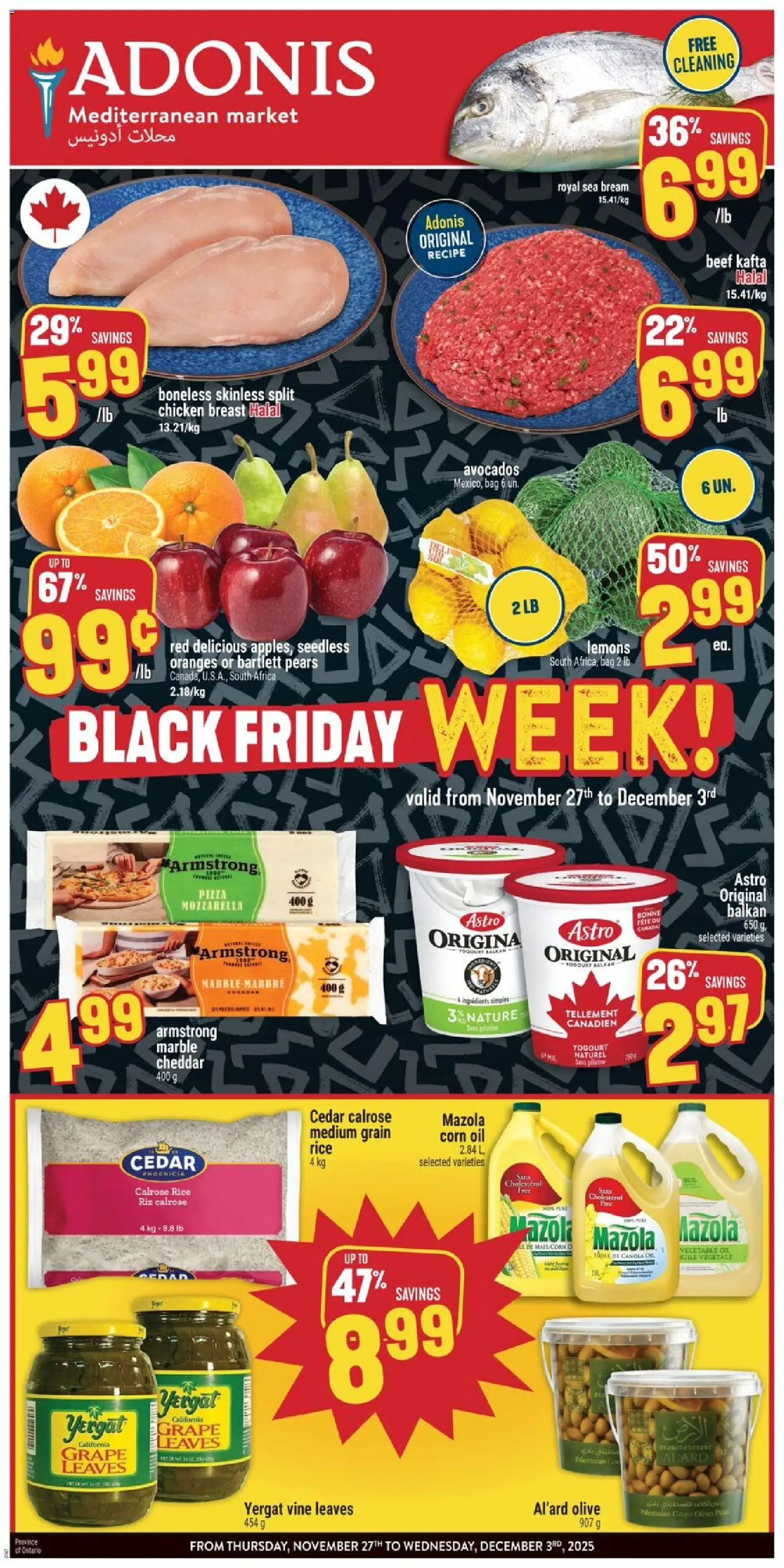 Preview of leaflet Black Friday Flyer from shop Adonis is valid from Nov 27, 2025