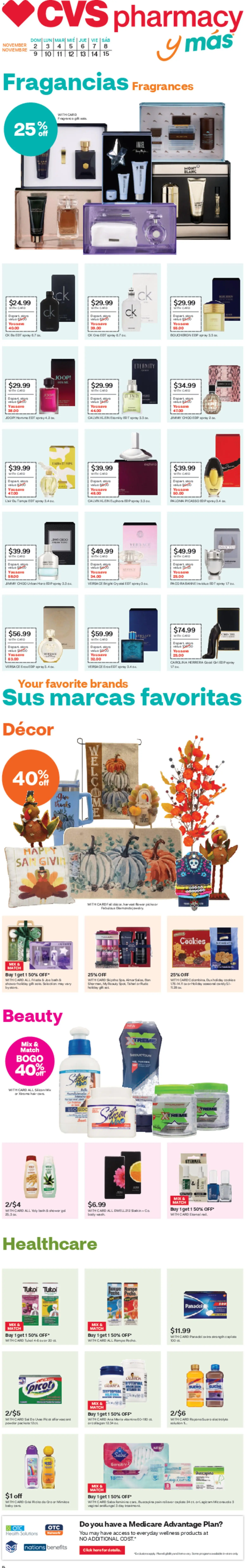 Ad Preview of CVS Pharmacy y más from 11/09/2025