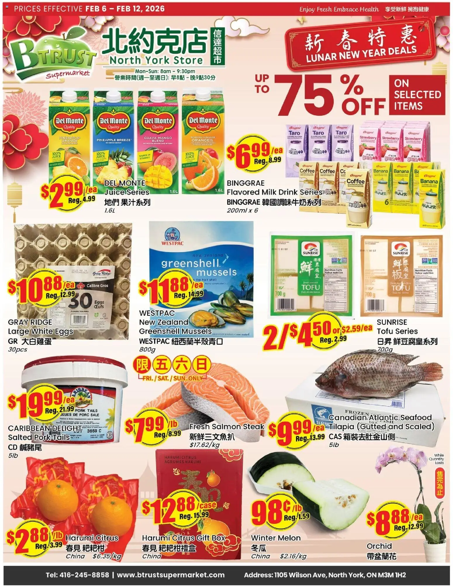 Preview of leaflet Weekly Flyer - Wilson from shop Btrust Supermarket is valid from Feb 06, 2026