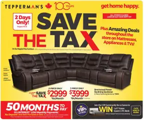 Preview of leaflet Weekly flyer / circulaire from shop Tepperman's is valid from Aug 28, 2025