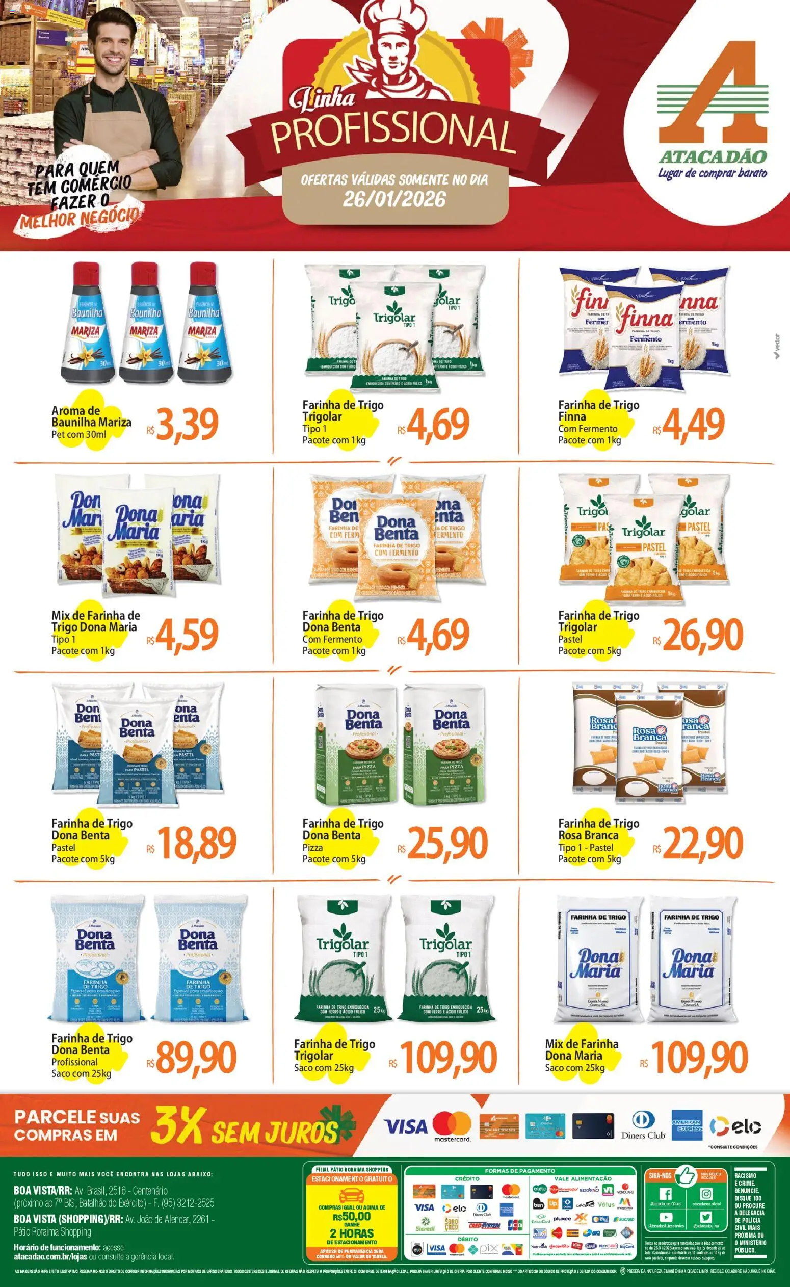 Pré-Visualização do folheto "Ofertas - RR" da loja Atacadão válido a partir de 26/01/2026