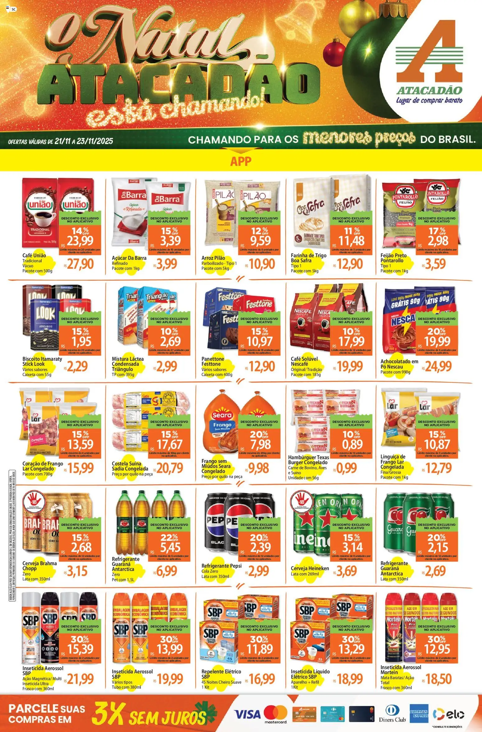 Pré-Visualização do folheto "Ofertas - SC" da loja Atacadão válido a partir de 21/11/2025