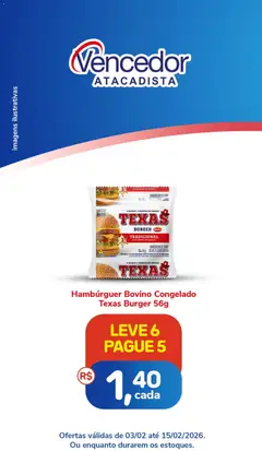Pré-Visualização do folheto "Ofertas da semana" da loja Vencedor Atacadista válido a partir de 03/02/2026