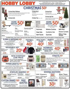 Ad Preview of Hobby Lobby Weekly Ad from 12/07/2025