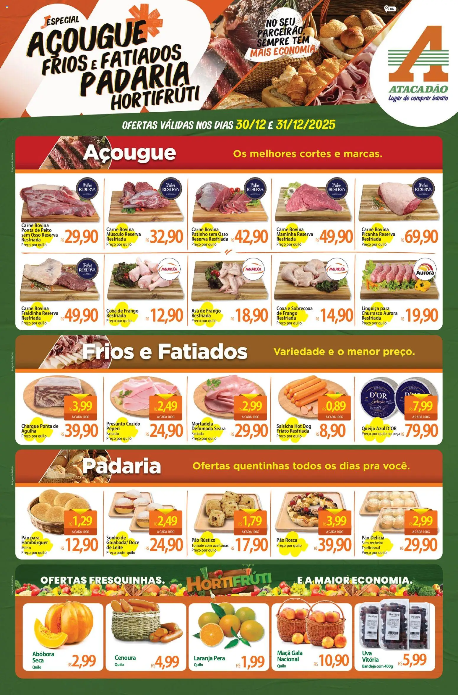 Pré-Visualização do folheto "Ofertas - BA" da loja Atacadão válido a partir de 30/12/2025