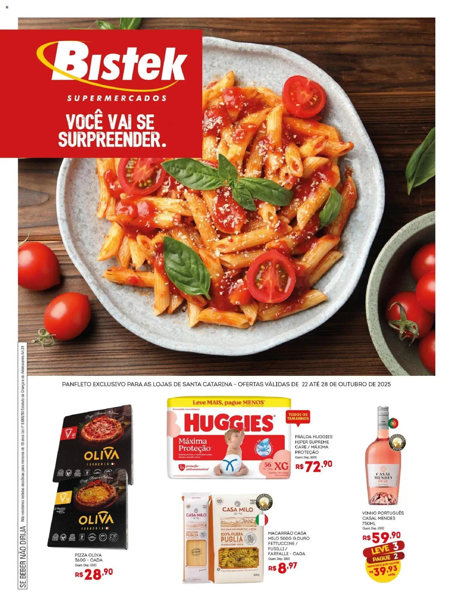 Bistek Supermercados folheto "Ofertas Quinzenal" válido a partir de 22/10/2025 - número de página 1
