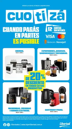 Vista previa del folleto de la tienda Hipermercado Libertad válido desde el 01/09/2025 