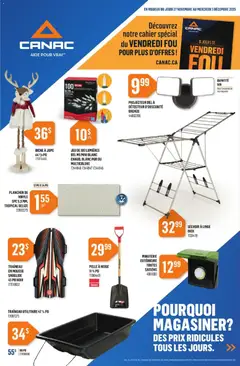 Un aperçu du dépliant Circulaire du magasin Canac est valide à partir 27 nov. 2025